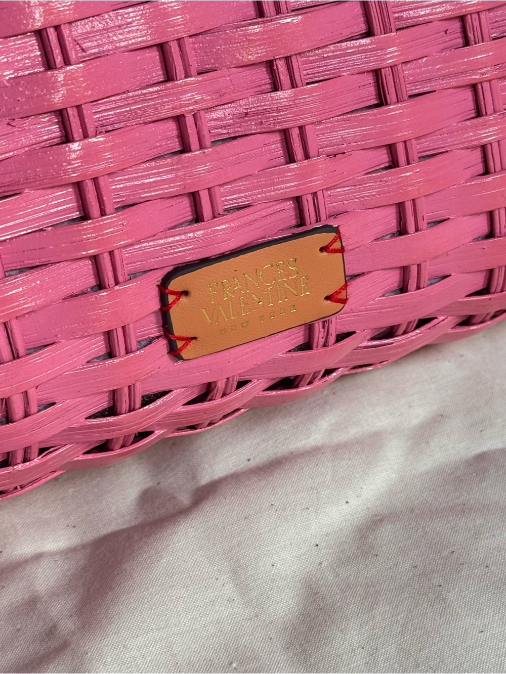 Frances Valentine Buzzy Basket Bag
Handbag with Bamboo Top Handles - Picture 10 of 12